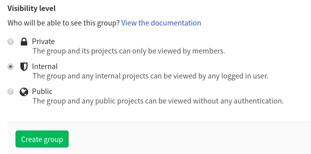 gitlab可见度等级